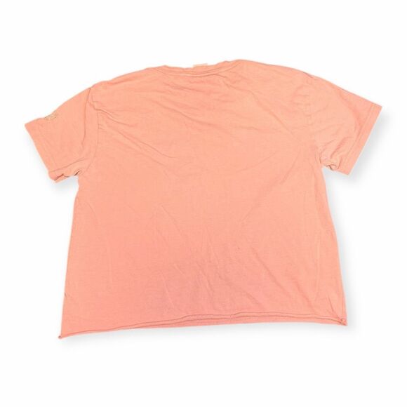 PINK VICTORIA’S SECRET Women’s Coral “LOVE PINK” Graphic Short Sleeve T-Shirt Si - Picture 2 of 5